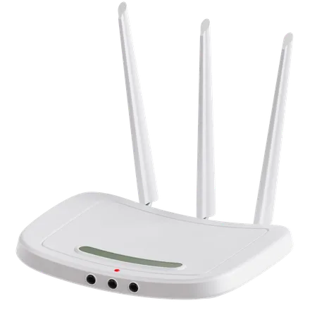 Roteador Wi-Fi  3D Icon