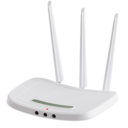Roteador Wi-Fi  3D Icon
