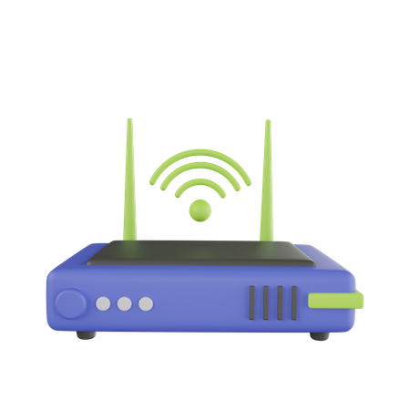 Roteador Wi-Fi  3D Icon
