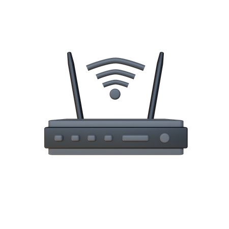 Roteador wi-fi  3D Icon