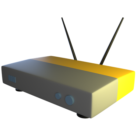 Roteador Wi-Fi  3D Icon