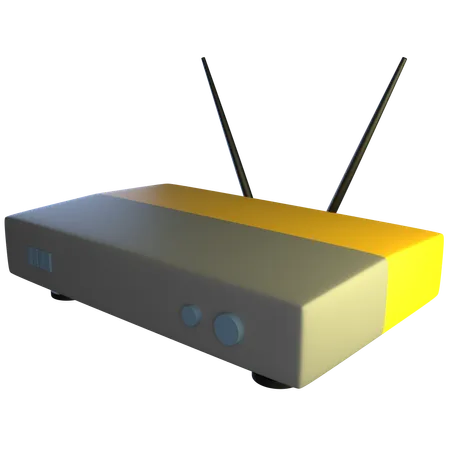 Roteador Wi-Fi  3D Icon