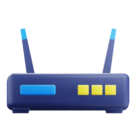 Roteador Wi-Fi  3D Icon