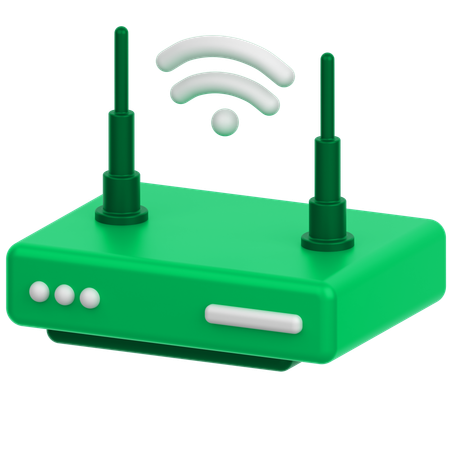 Roteador Wi-Fi  3D Icon