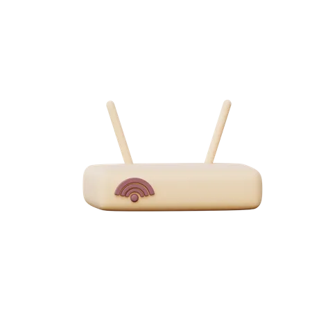 Roteador Wi-Fi  3D Illustration