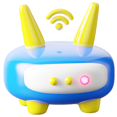 Roteador Wi-Fi  3D Icon