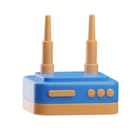 Roteador Wi-Fi  3D Icon