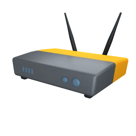 Roteador Wi-Fi  3D Icon