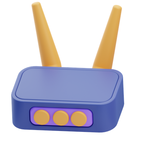 Roteador Wi-Fi  3D Icon