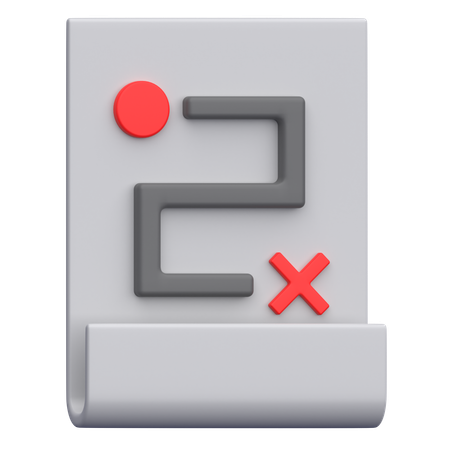 Roteiro de negócios  3D Icon