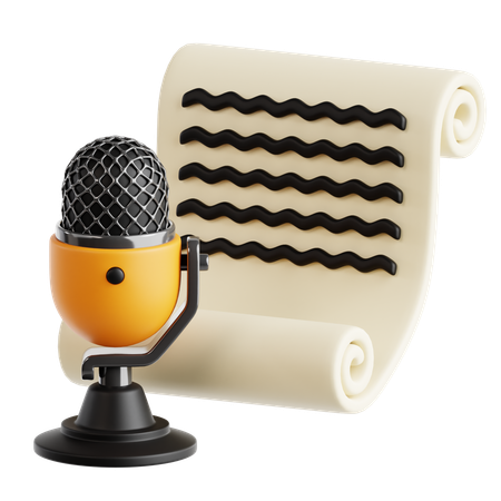 Roteiro de podcast  3D Icon