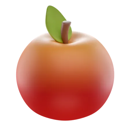 Roter Apfel  3D Icon