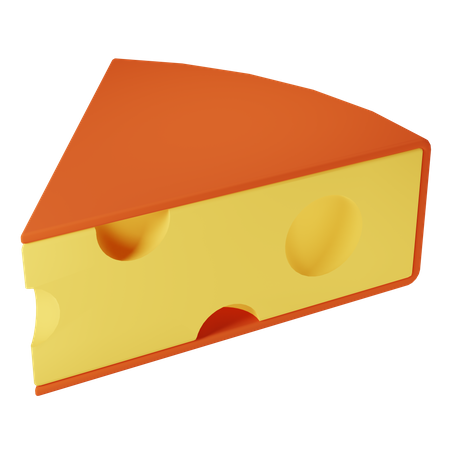 Roter Käsewürfel  3D Icon