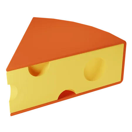 Roter Käsewürfel  3D Icon