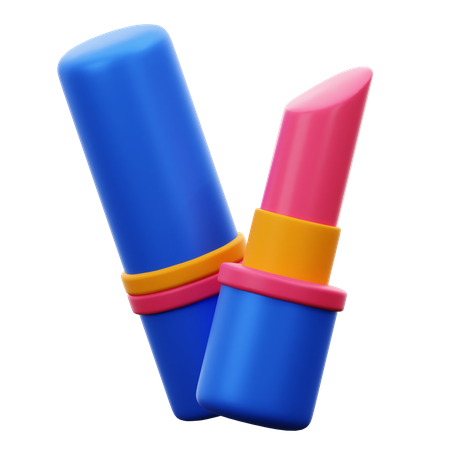 Roter Lippenstift  3D Icon