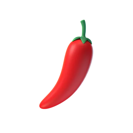 Rote Chili  3D Illustration