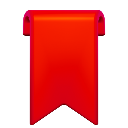 Rotes Etikett  3D Icon