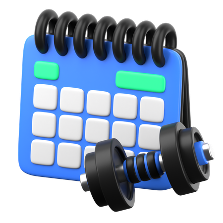 Rotina de exercícios  3D Icon