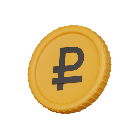 Rouble coin  3D Icon