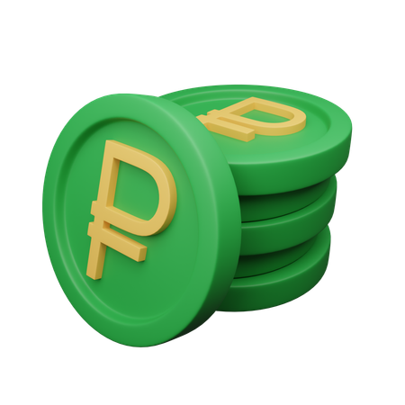 Rouble russe  3D Icon