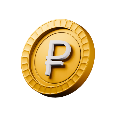 Rouble russe  3D Icon