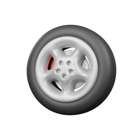 Roue  3D Icon