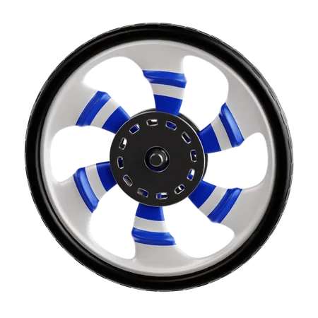 Roue  3D Icon