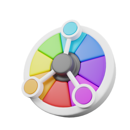 Roue  3D Icon