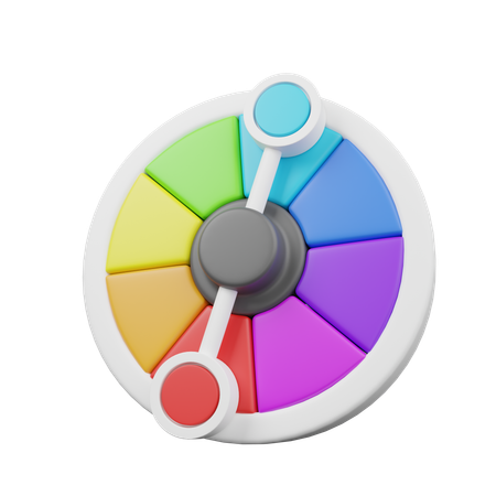 Roue  3D Icon