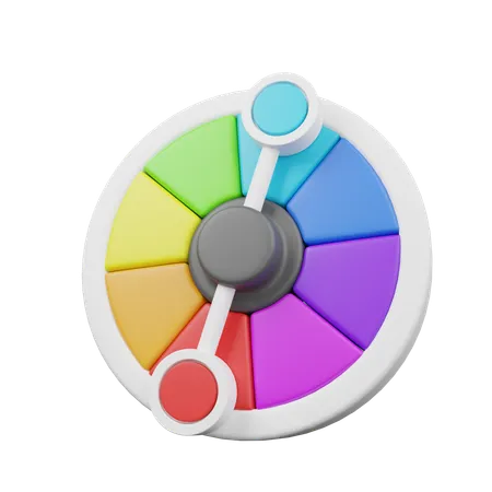 Roue  3D Icon