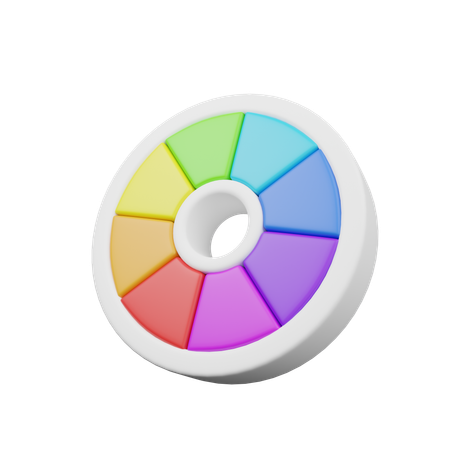 Roue  3D Icon