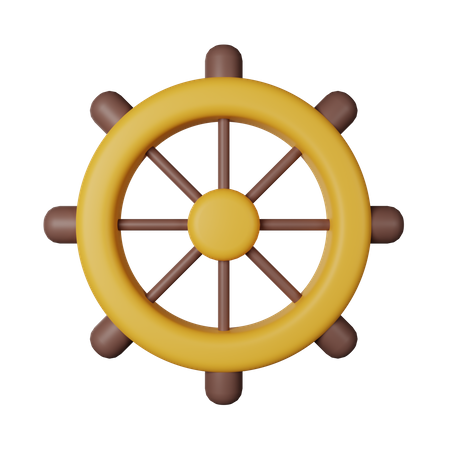 Roue de navire  3D Icon