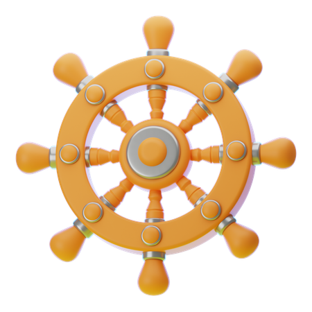 Roue de navire  3D Icon