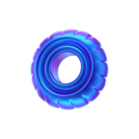 Forme abstraite de roue  3D Icon