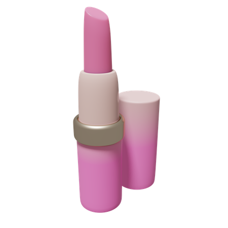 Rouge à lèvres rose  3D Icon