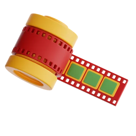 Rouleau de film  3D Icon