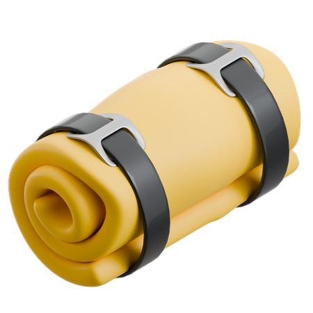 Rouleau de matelas de couchage en mousse  3D Icon