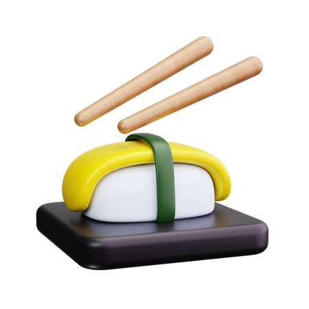 Rouleau de sushi  3D Icon