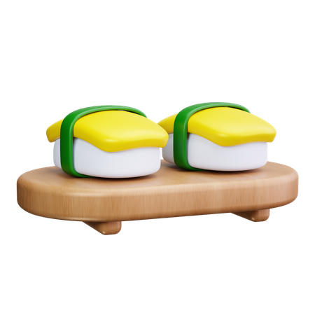 Rouleau de sushi  3D Icon