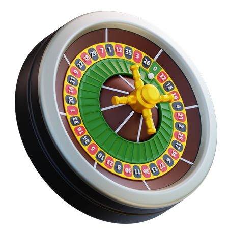 Roulette-Rad  3D Icon