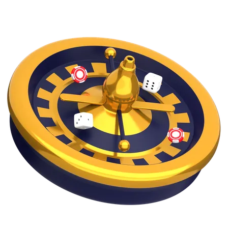 Roue de roulette  3D Icon