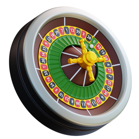 Roue de roulette  3D Icon