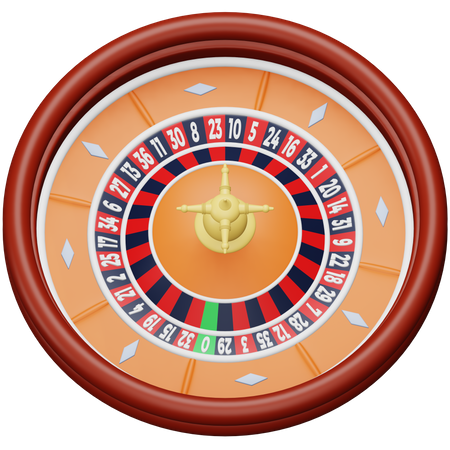 Roulette Wheel 3D Icon