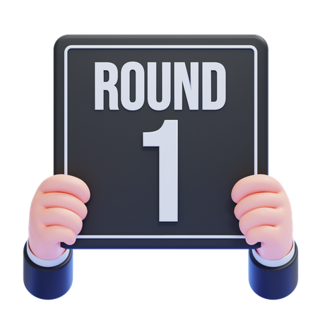 라운드 1  3D Icon