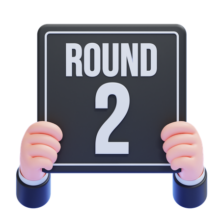 Round 2  3D Icon