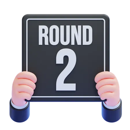 Round 2  3D Icon