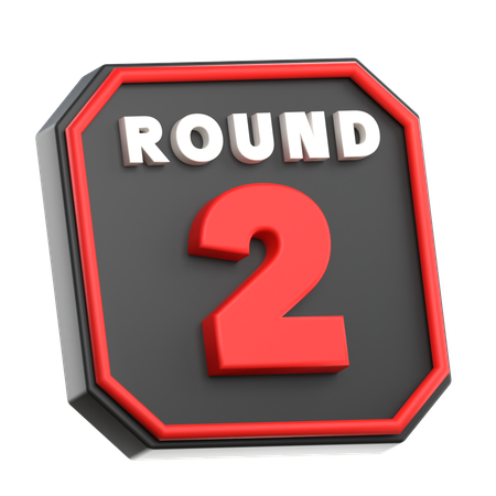 Round Board Boxing  3D Icon