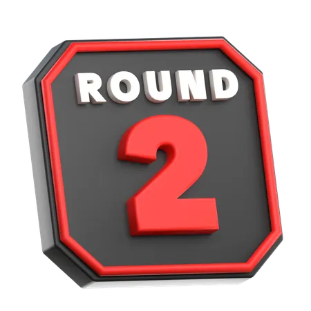 Round Board Boxing  3D Icon