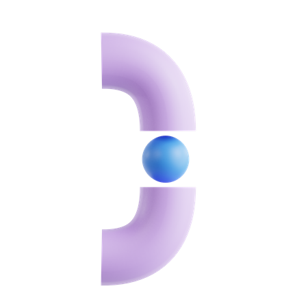 Round bracket right  3D Icon