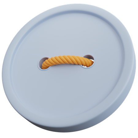 Round Button  3D Icon